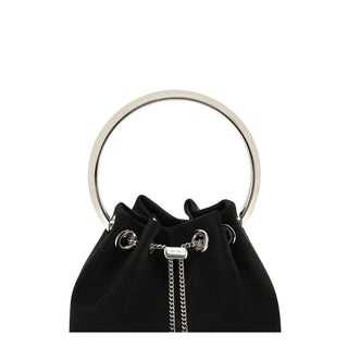Jimmy Choo Black Silk Backet Bag