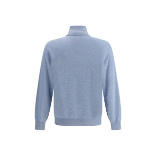 Brunello Cucinelli Light Blue Cashmere Cashmere Sweater