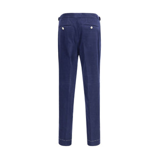 Brunello Cucinelli Blue Wool Casual Pants