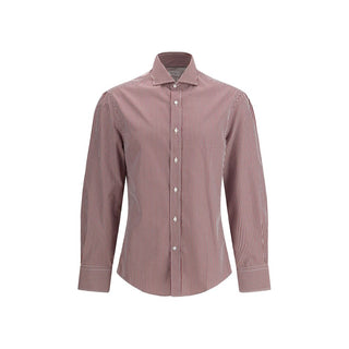 Brunello Cucinelli Multicolor Cotton Pattern Shirt