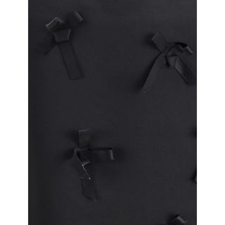 Jil Sander Black Acetate Midi Skirt