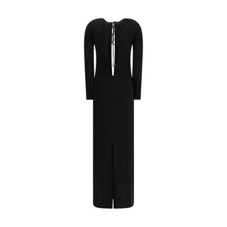 Marine Serre Black Viscose Casual Dress