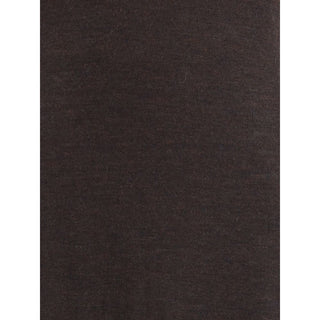 Ferragamo Brown Fleece Wool Long Dress