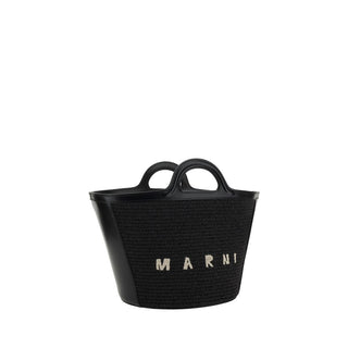 Marni Black Cotton Shoulder Bag