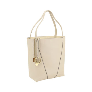 Chloé Cream Calf Leather Bos Taurus Shoulder Bag