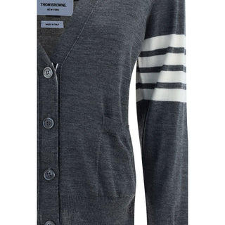 Thom Browne Gray Merino Wool Polo Shirt