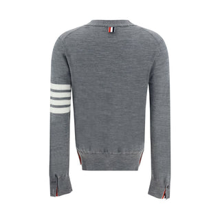 Thom Browne Gray Merino Wool Polo Shirt