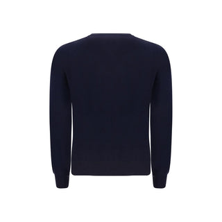 Brunello Cucinelli Blue Fleece Wool Sweatshirt