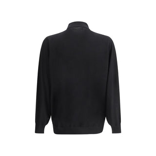 Brunello Cucinelli Black Cashmere Dress Shirt