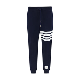 Thom Browne Blue Cotton Casual Pants