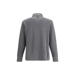 Thom Browne Gray Cotton Polo Shirt