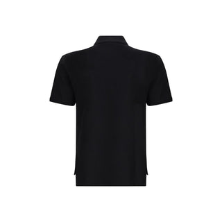 Givenchy Black Cotton Polo Shirt
