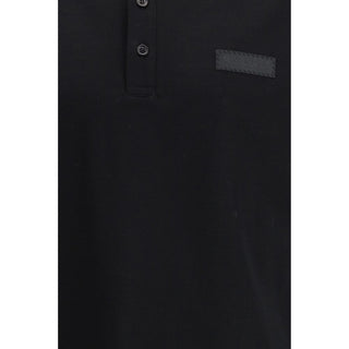 Givenchy Black Cotton Polo Shirt