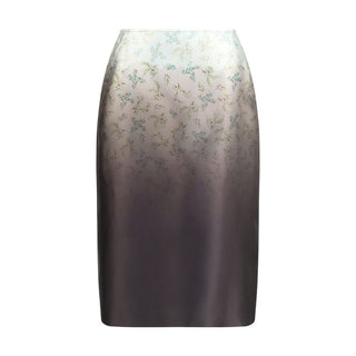 Jil Sander Multicolor Silk Long Skirt