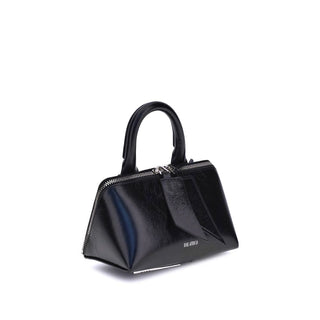 The Attico Black Calf Leather Bos Taurus Shoulder Bag