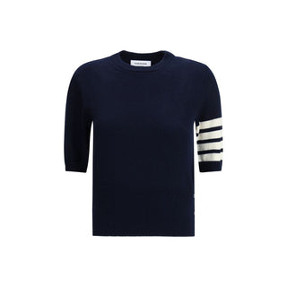 Thom Browne Blue Fleece Wool Sweatshirt