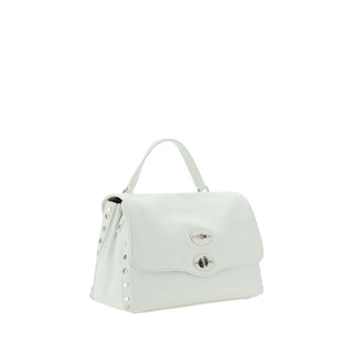 Zanellato White Calf Leather Bos Taurus Shoulder Bag
