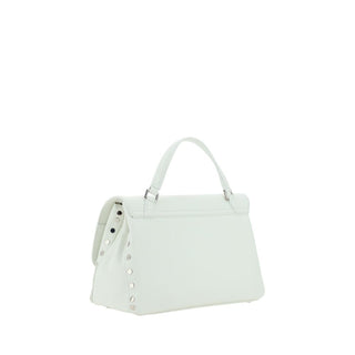 Zanellato White Calf Leather Bos Taurus Shoulder Bag