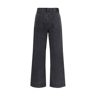 Chloé Black Cotton High-Waisted Jean
