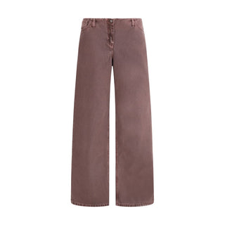 Magda Butrym Brown Cotton Relaxed Fit Jeans