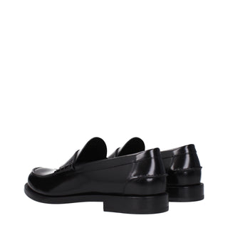 Givenchy Black Leather Slip-On Loafers