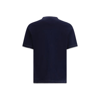 Brunello Cucinelli Blue Cotton T-Shirt
