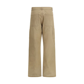 Margiela Beige Cotton Cargo Pants