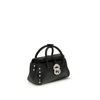 Zanellato Black Calf Leather Bos Taurus Handbag
