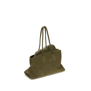 The Attico Bicolor Calf Leather Bos Taurus Shoulder Bag