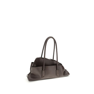 The Attico Brown Calf Leather Bos Taurus Shoulder Bag