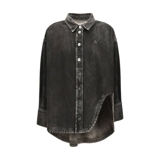 The Attico Black Denim Shirt