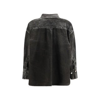 The Attico Black Denim Shirt