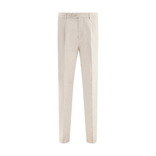 Brunello Cucinelli Beige Cotton Casual Pants