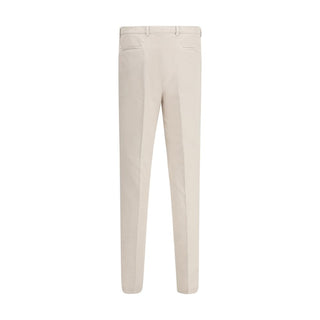 Brunello Cucinelli Beige Cotton Casual Pants