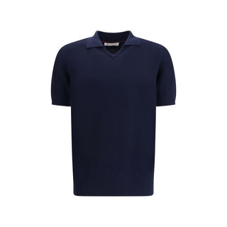 Brunello Cucinelli Blue Cotton Dress Shirt