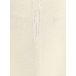 Rick Owens Cream Fleece Wool Cardigan