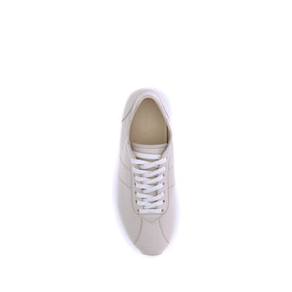 The Row Cream Calf Leather Bos Taurus Low Top Sneakers