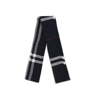 Burberry Blue Wool Scarf