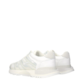 Maison Margiela White Fabric Athletic Sneakers
