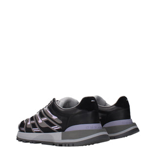 Maison Margiela Black Fabric Athletic Sneakers