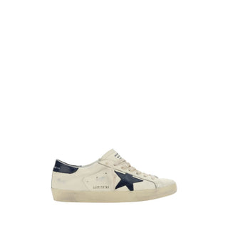 Golden Goose White Goatskin Low Top Sneakers