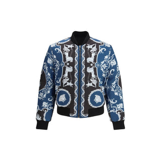 Versace Black Polyamide Bomber
