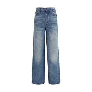 Chloé Blue Cotton Jeans Denim