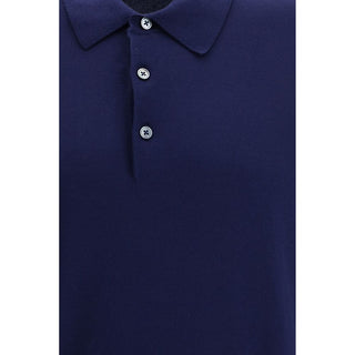 Tom Ford Blue Cotton Polo Shirt