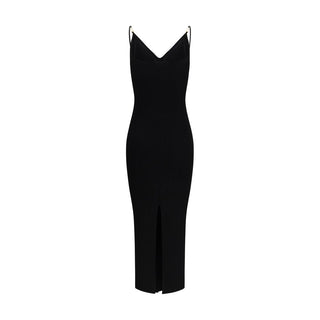 Versace Black Viscose Cocktail Dress