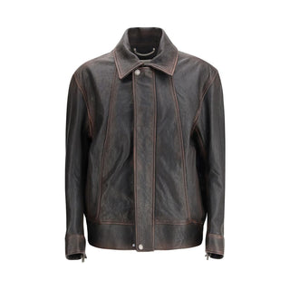 Golden Goose Brown Goatskin Bomber