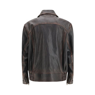 Golden Goose Brown Goatskin Bomber
