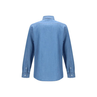 Brunello Cucinelli Blue Denim Shirt