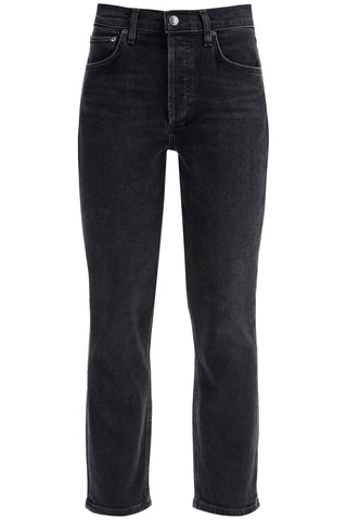 Agolde cropped riley jeans by