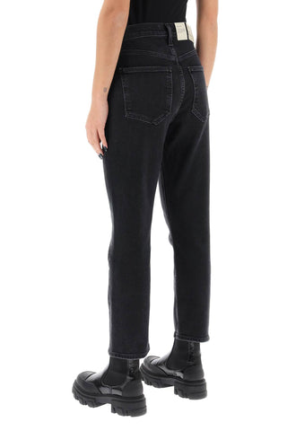 Agolde riley high-waisted cropped jeans